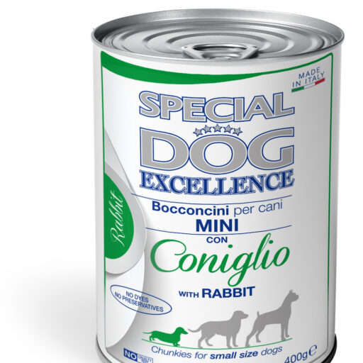 Special Dog Exc. konservai Mini šunims gabalėliai su triušiena 400g