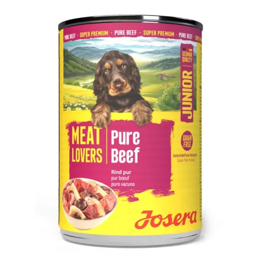 Josera Meat Lovers Junior Pure Beef konservuotas pašaras jauniems šunims su jautiena