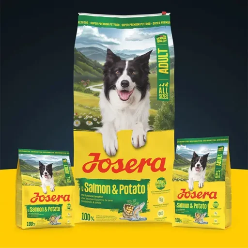 Josera Salmon + Potato A/S begrūdis sausas pašaras šunims su lašiša ir bulvėmis