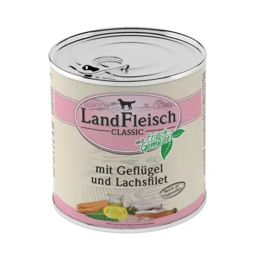 Landfleisch konservai šunims, paukštiena+lašiša 6vnt/12vnt