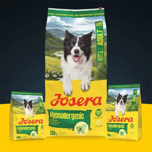 Josera Hypoallergenic begrūdis sausas jautriems pašaras šunims su vabzdžiais