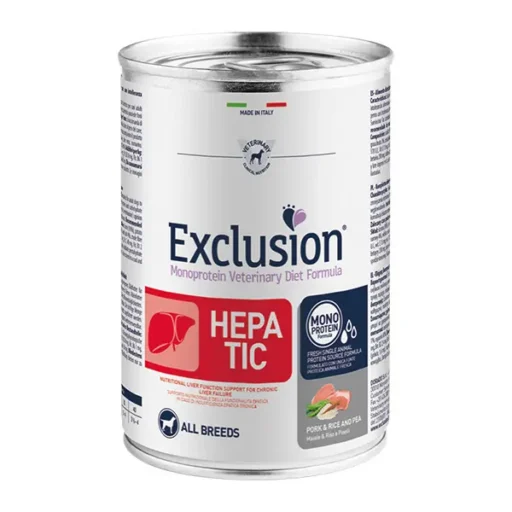 Exclusion Hepatic dietinis konservuotas pašaras šunims