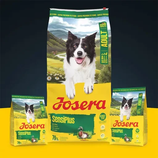 Josera SensiPlus sausas pašaras jautriems šunims su antiena