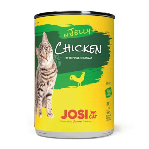 JosiCat Chicken in Jelly konservai katėms, vištiena drebučiuose, 400g