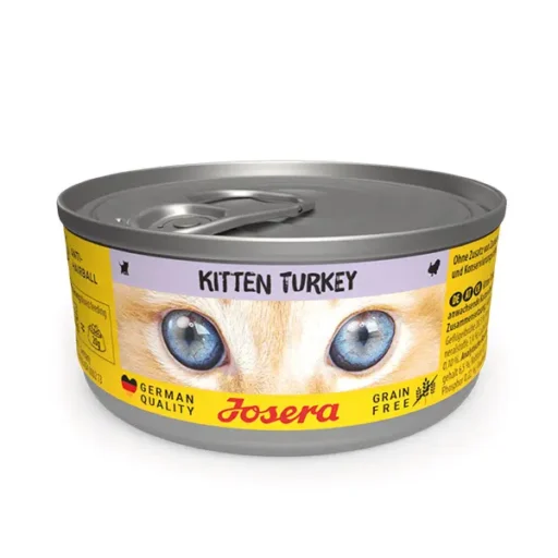 Josera Kitten Turkey konservuotas pašaras kačiukams su kalakutiena, 12x85g