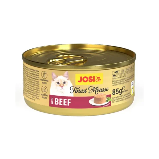 JosiCat Finest Mousse with Beef, paštetas katėms su jautiena, 85g 12vnt/24vnt