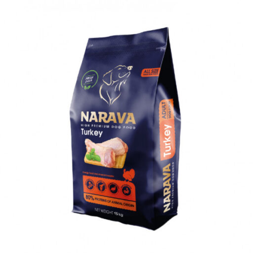 Narava High Premium Turkey Adult sausas pašaras šunims