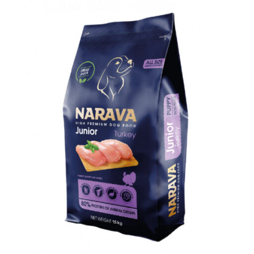 Narava High Premium Junior sausas pašaras šunims