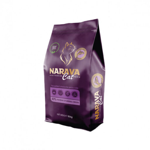 Narava High Premium Cat Fish Sterilised sausas pašaras katėms