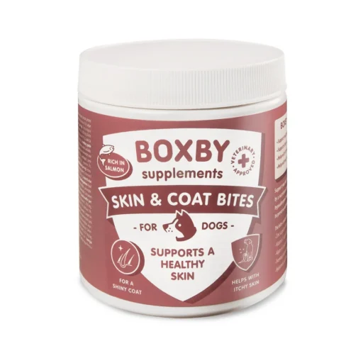 Boxby “Skin & Coat bites” kramtukai odai ir kailiui šunims 240g (80vnt.)