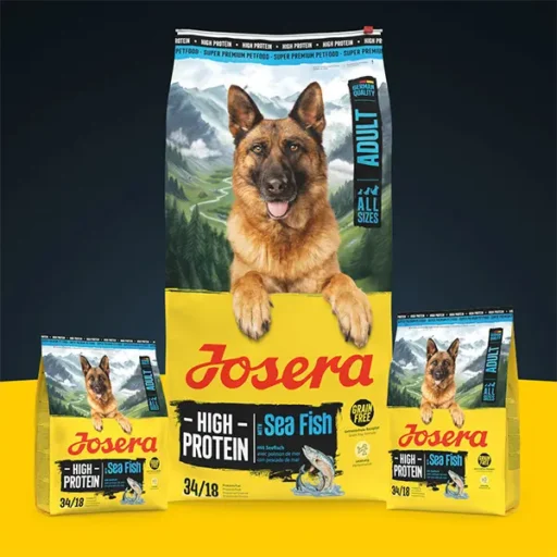 Josera High Protein Adult Sea Fish sausas pašaras šunims su žuvim