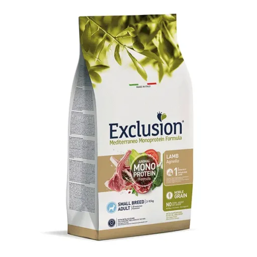 Exclusion Mediterraneo Mono Noble sausas pašaras šunims S, su ėriena, 7 kg