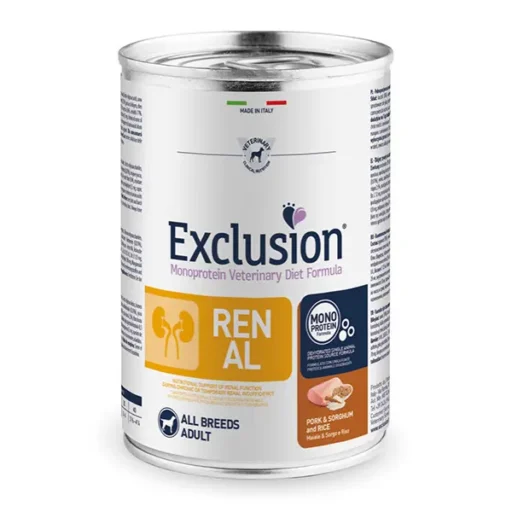 Exclusion Renal dietinis konservuotas pašaras šunims