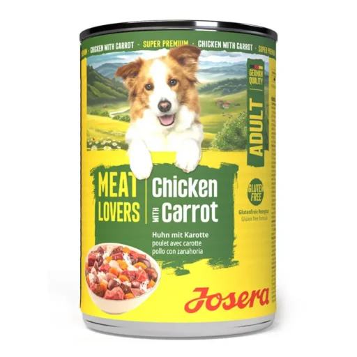 Josera Meat Lovers Menu Chicken with Carrot konservuotas pašaras šunims su vištiena ir morkomis
