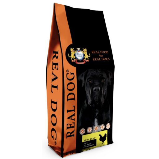 Real Dog Adult All Breeds su vištiena ir ryžiais 20kg