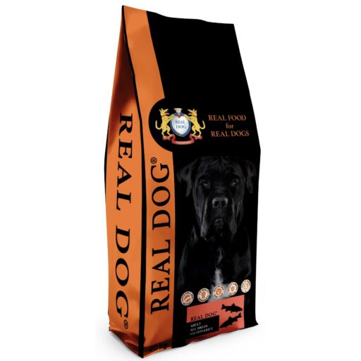 Real Dog Adult All Breeds su lašiša ir ryžiais 20kg