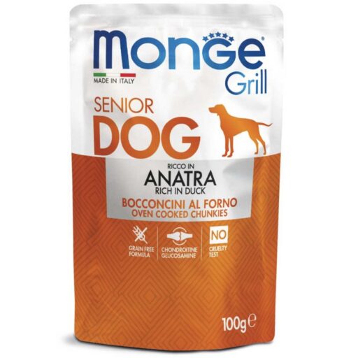 Monge Grill konservuotas pašaras šunims senjorams su antiena 100g