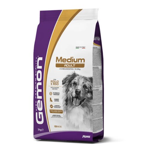 Gemon medium adult visavertis pašaras suaugusiems šunims su vištiena 3kg