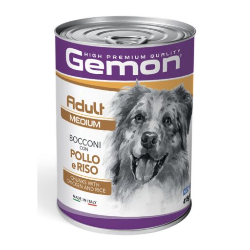 Gemon mini adult konservuotas pašaras su vištiena ir ryžiais 415g