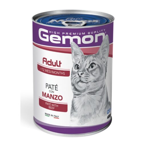 Gemon adult konservuotas paštetas suaugusioms katėms su jautiena 400g