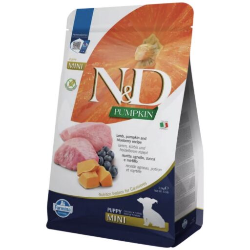 FARMINA N&D PUMPKIN - DOG Dry Lamb&Blueberry PUPPY MINI