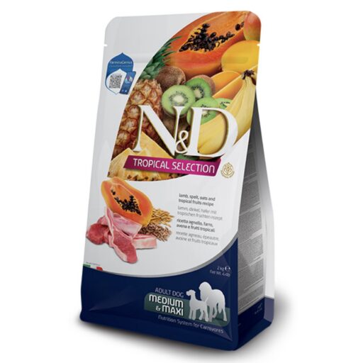 FARMINA N&D TROPICAL SELECTION - DOG Dry Lamb ADULT MED&MAX 2 kg