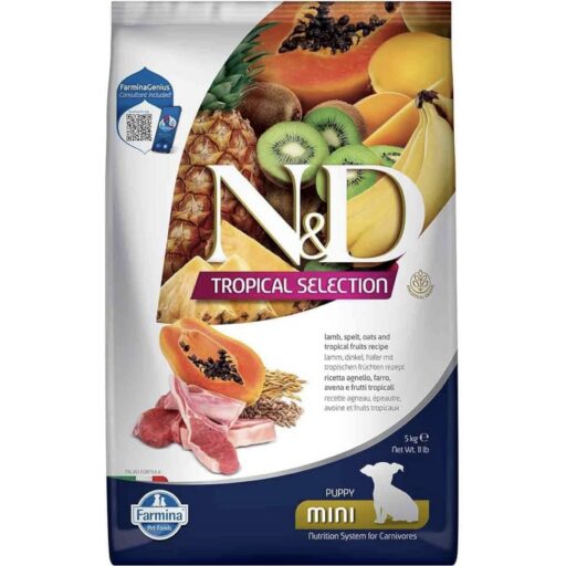 FARMINA N&D TROPICAL SELECTION - DOG Dry Lamb PUPPY MINI 5 kg