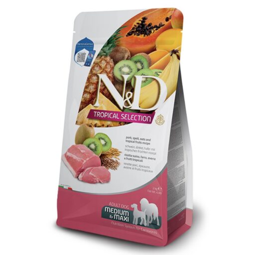 FARMINA N&D TROPICAL SELECTION - DOG Dry Pork ADULT MED&MAX