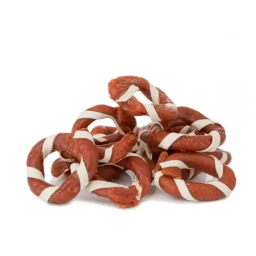Hau&Miau ėrienos žiedai apsukti žuvimi, 500g