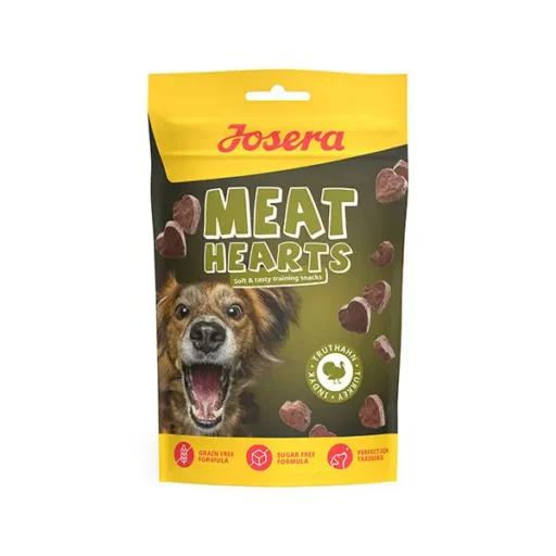 Josera skanėstai šunims Meat Hearts Turkey, kalakutiena 70g