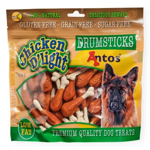 Antos skanėstai šunims su vištiena D'light Drumsticks 400g