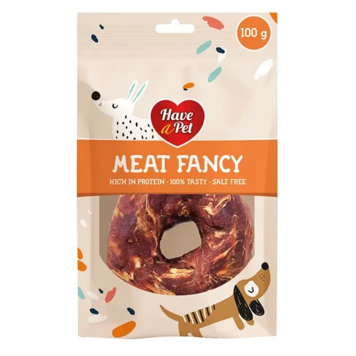 HAP skanėstas šunims, jautienos žiedai, 100 g