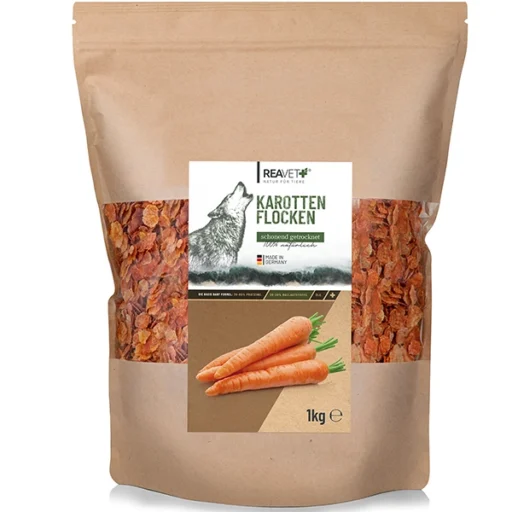 ReaVET morkų dribsniai šunims, 1kg