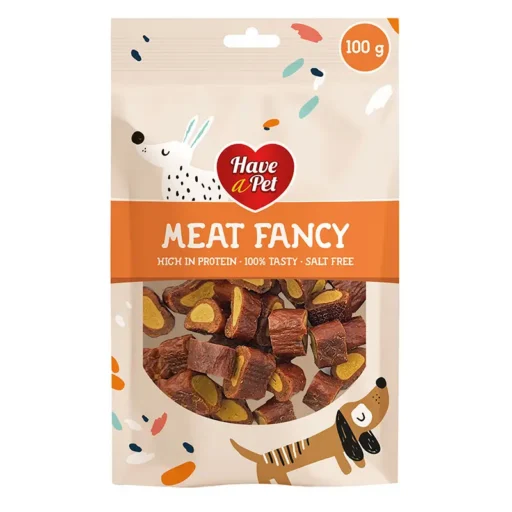 HAP skanėstas šunims, jautienos kąsneliai, 100 g