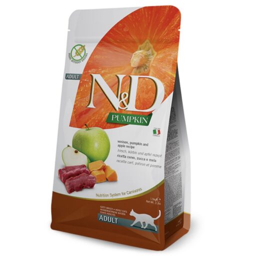 FARMINA N&D PUMPKIN - CAT Dry Venison&Apple ADULT