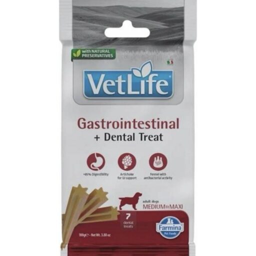 FARMINA  VET LIFE - DOG TREAT - GASTROINTESTINAL ADULT MED&MAX 100 g