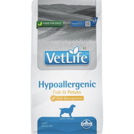 FARMINA VET LIFE - DOG Dry HYPOALLERGENIC Fish&Potato