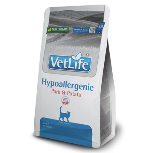 FARMINA VET LIFE - CAT Dry HYPOALLERGENIC Pork&Potato ADULT